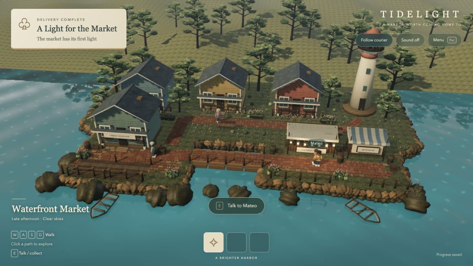 The harbor after round 1 with scanned textures